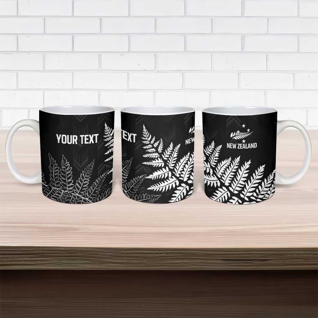 New Zealand Lawn Bowls Personalized Ceramic Mug Wrap-Around Silver Fern - Aussie Hoodie