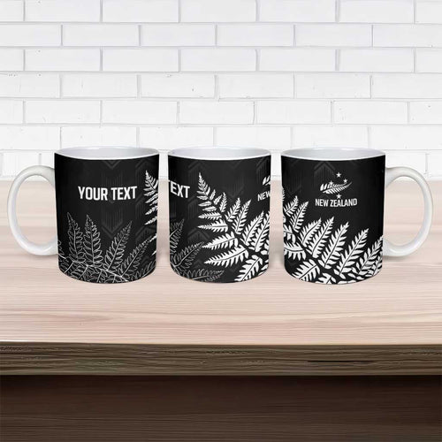 New Zealand Lawn Bowls Personalized Ceramic Mug Wrap-Around Silver Fern - Aussie Hoodie