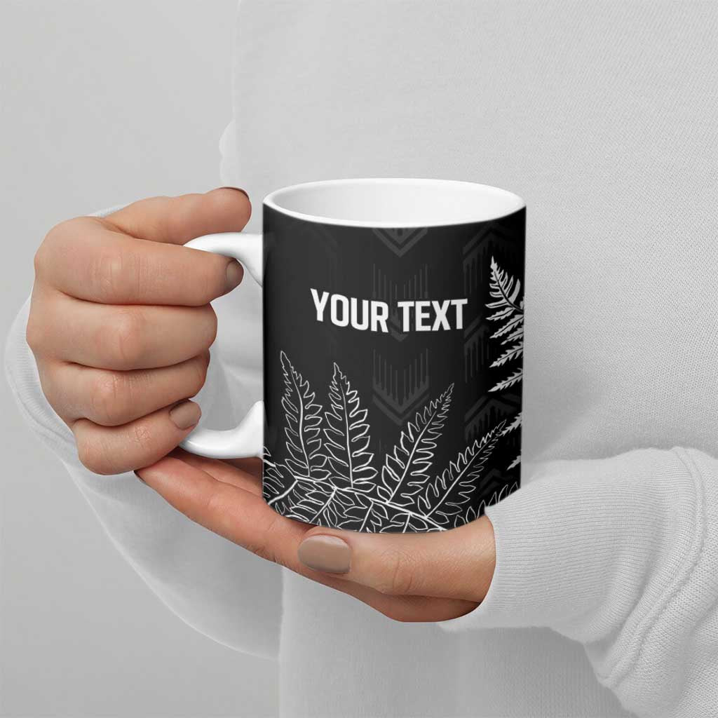 New Zealand Lawn Bowls Personalized Ceramic Mug Wrap-Around Silver Fern - Aussie Hoodie
