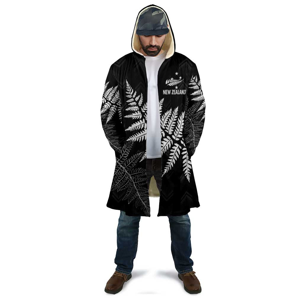 New Zealand Lawn Bowls Personalized Cloak Wrap-Around Silver Fern - Aussie Hoodie