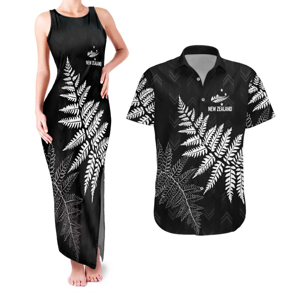 New Zealand Lawn Bowls Personalized Couples Matching Tank Maxi Dress and Hawaiian Shirt Wrap-Around Silver Fern - Aussie Hoodie