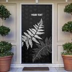 New Zealand Lawn Bowls Personalized Door Cover Wrap-Around Silver Fern - Aussie Hoodie