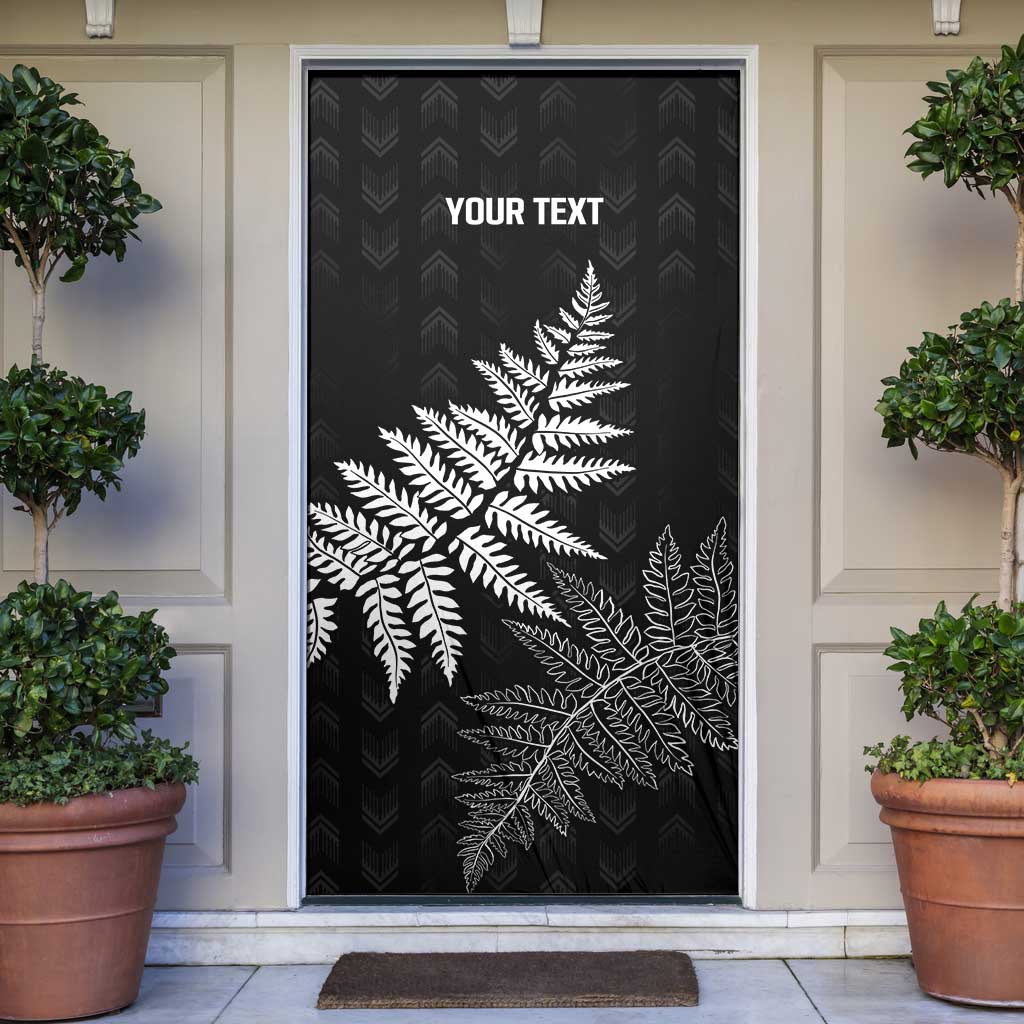 New Zealand Lawn Bowls Personalized Door Cover Wrap-Around Silver Fern - Aussie Hoodie
