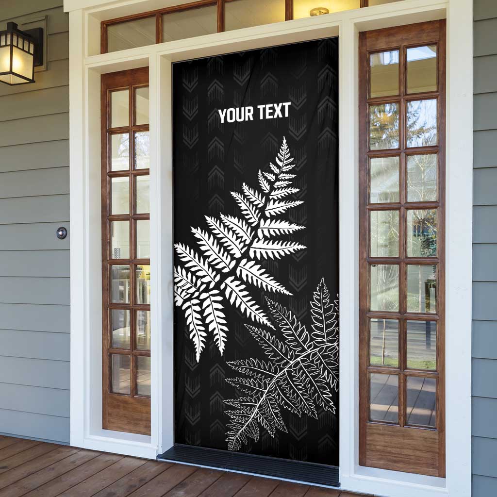 New Zealand Lawn Bowls Personalized Door Cover Wrap-Around Silver Fern - Aussie Hoodie