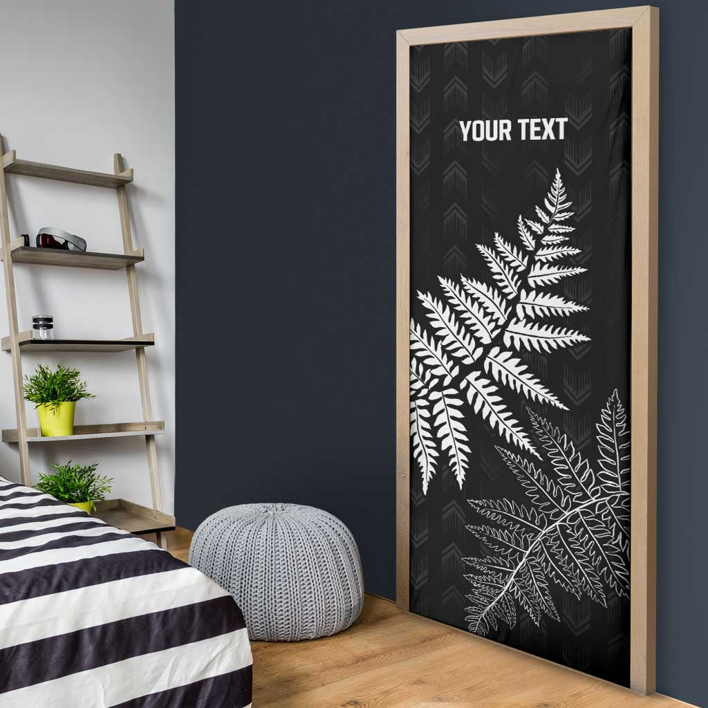 New Zealand Lawn Bowls Personalized Door Cover Wrap-Around Silver Fern - Aussie Hoodie