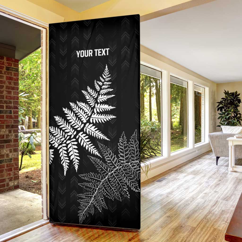 New Zealand Lawn Bowls Personalized Door Cover Wrap-Around Silver Fern - Aussie Hoodie