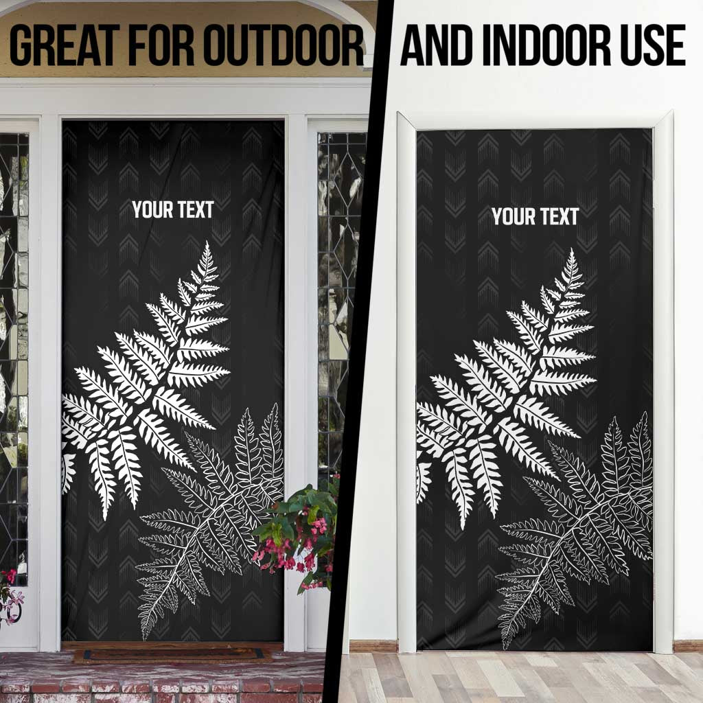 New Zealand Lawn Bowls Personalized Door Cover Wrap-Around Silver Fern - Aussie Hoodie