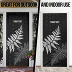 New Zealand Lawn Bowls Personalized Door Cover Wrap-Around Silver Fern - Aussie Hoodie