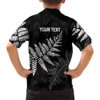 New Zealand Lawn Bowls Personalized Family Matching Mermaid Dress and Hawaiian Shirt Wrap-Around Silver Fern - Aussie Hoodie