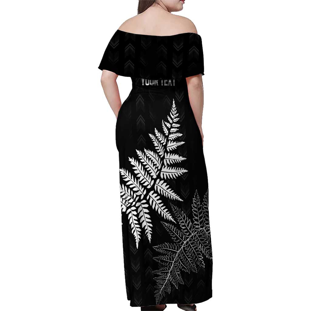 New Zealand Lawn Bowls Personalized Family Matching Off Shoulder Maxi Dress and Hawaiian Shirt Wrap-Around Silver Fern - Aussie Hoodie