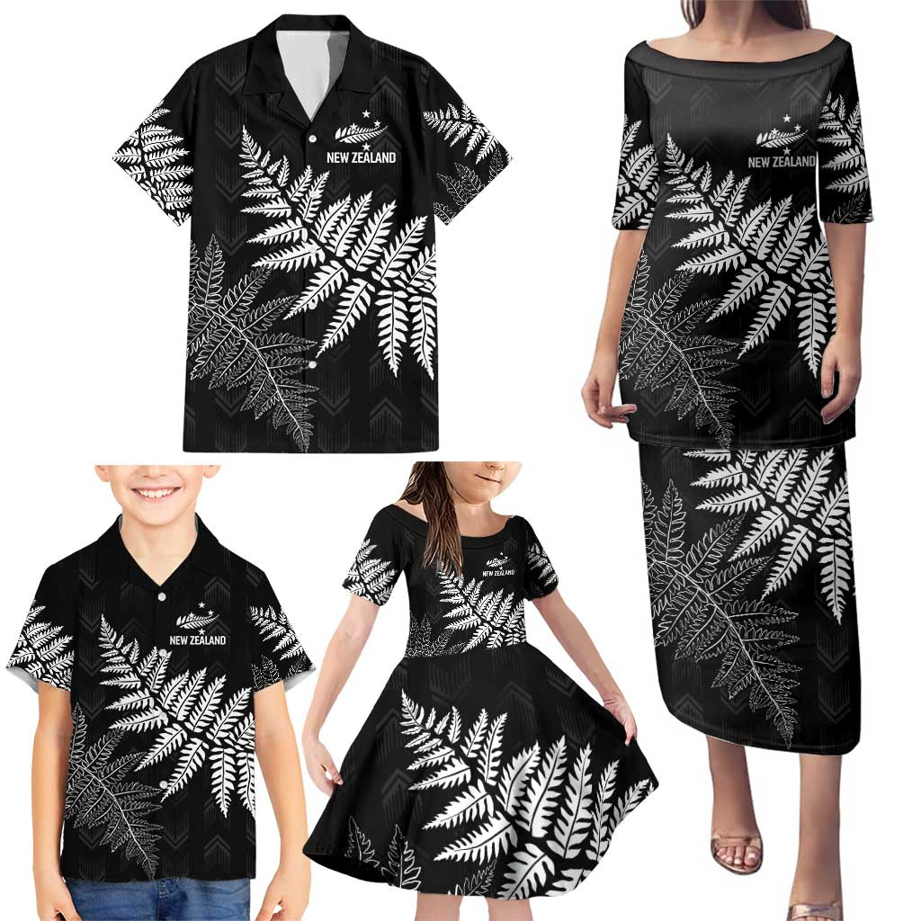 New Zealand Lawn Bowls Personalized Family Matching Puletasi and Hawaiian Shirt Wrap-Around Silver Fern - Aussie Hoodie