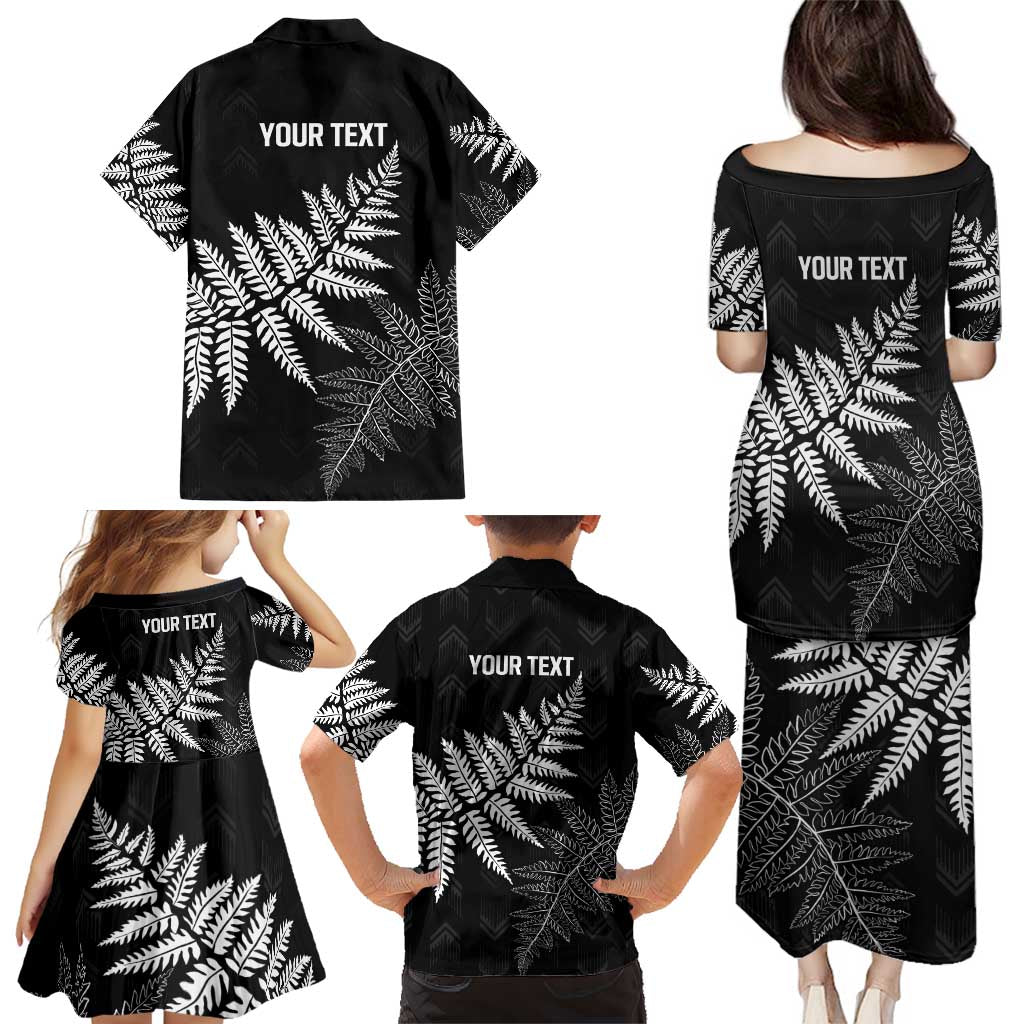 New Zealand Lawn Bowls Personalized Family Matching Puletasi and Hawaiian Shirt Wrap-Around Silver Fern - Aussie Hoodie