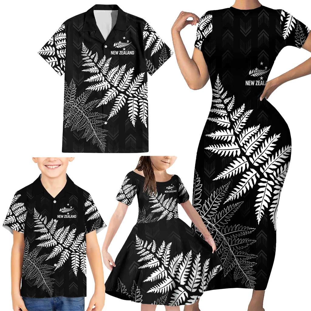 New Zealand Lawn Bowls Personalized Family Matching Short Sleeve Bodycon Dress and Hawaiian Shirt Wrap-Around Silver Fern - Aussie Hoodie