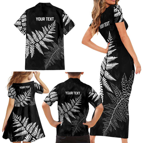 New Zealand Lawn Bowls Personalized Family Matching Short Sleeve Bodycon Dress and Hawaiian Shirt Wrap-Around Silver Fern - Aussie Hoodie