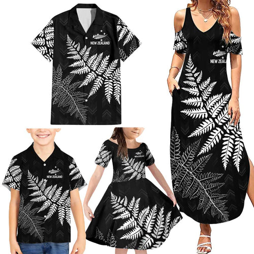 New Zealand Lawn Bowls Personalized Family Matching Summer Maxi Dress and Hawaiian Shirt Wrap-Around Silver Fern - Aussie Hoodie
