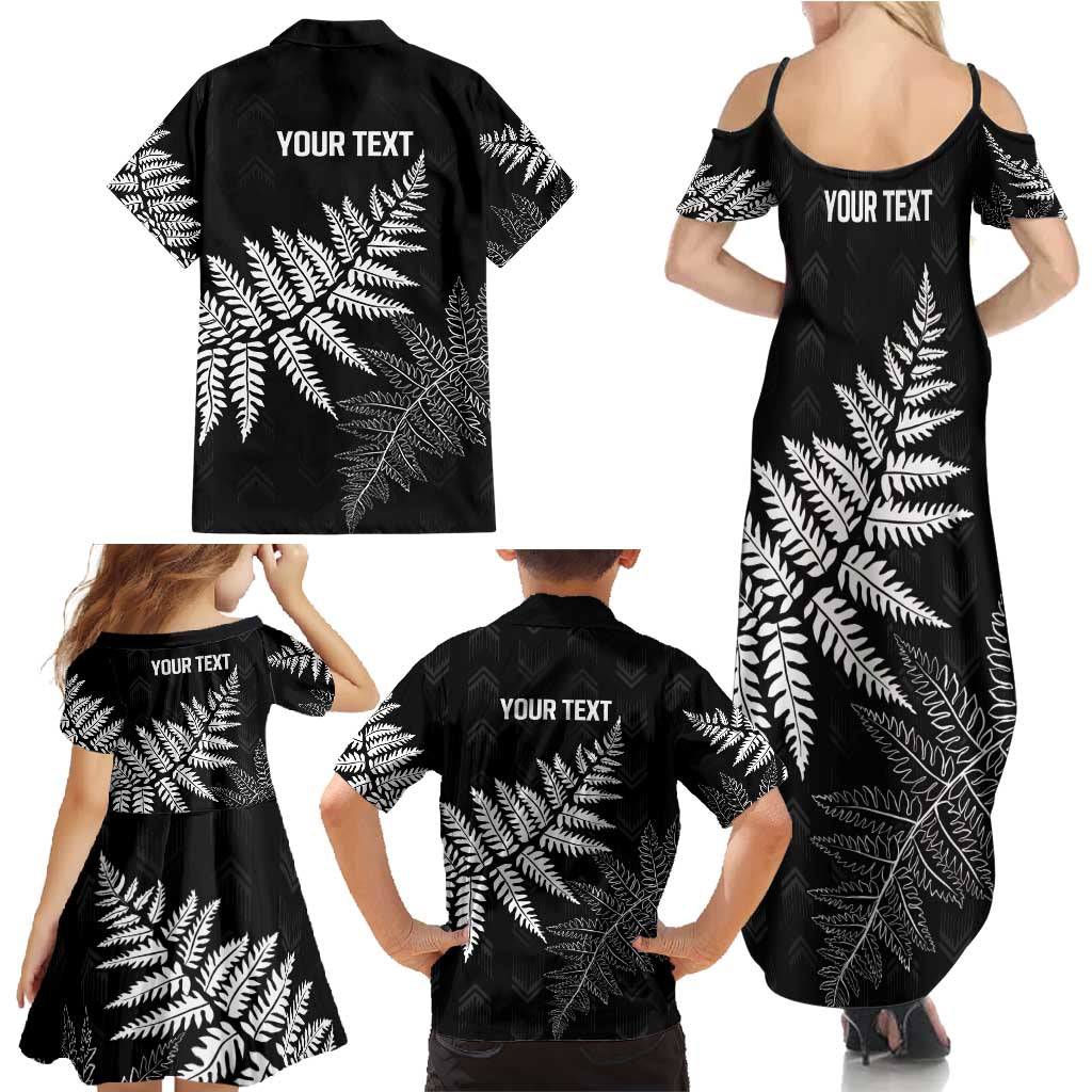 New Zealand Lawn Bowls Personalized Family Matching Summer Maxi Dress and Hawaiian Shirt Wrap-Around Silver Fern - Aussie Hoodie