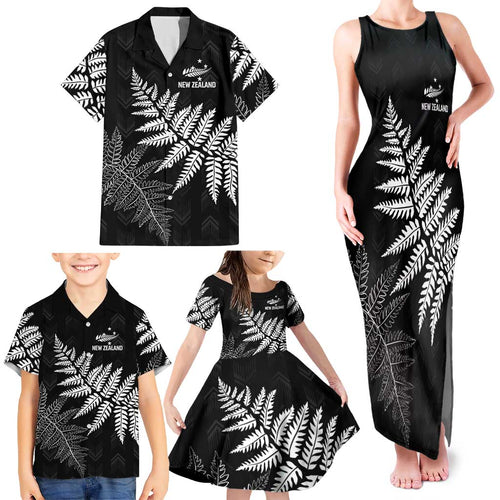 New Zealand Lawn Bowls Personalized Family Matching Tank Maxi Dress and Hawaiian Shirt Wrap-Around Silver Fern - Aussie Hoodie
