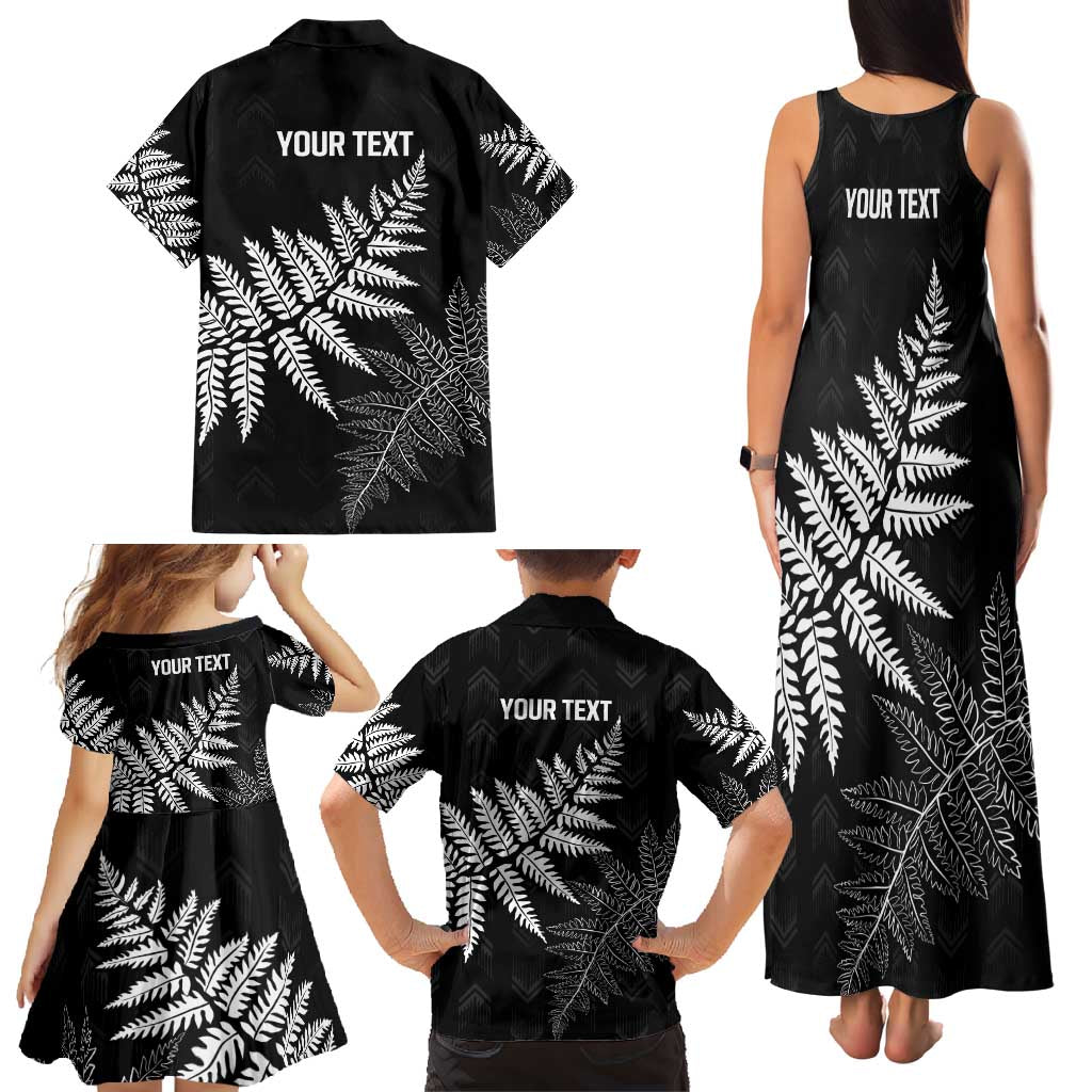 New Zealand Lawn Bowls Personalized Family Matching Tank Maxi Dress and Hawaiian Shirt Wrap-Around Silver Fern - Aussie Hoodie