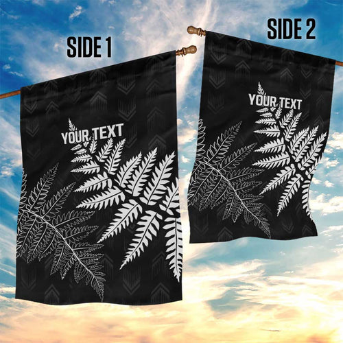 New Zealand Lawn Bowls Personalized Garden Flag Wrap-Around Silver Fern - Aussie Hoodie