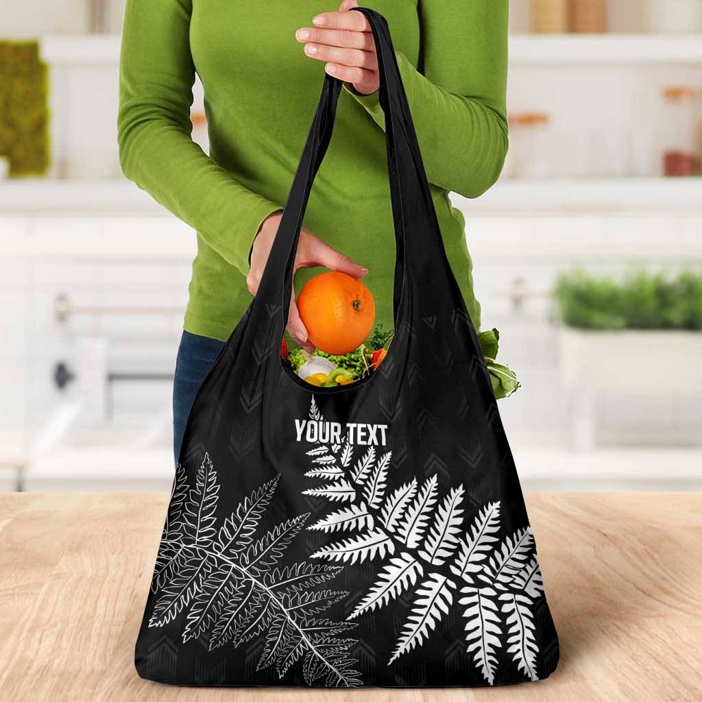 New Zealand Lawn Bowls Personalized Grocery Bag Wrap-Around Silver Fern - Aussie Hoodie