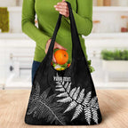 New Zealand Lawn Bowls Personalized Grocery Bag Wrap-Around Silver Fern - Aussie Hoodie