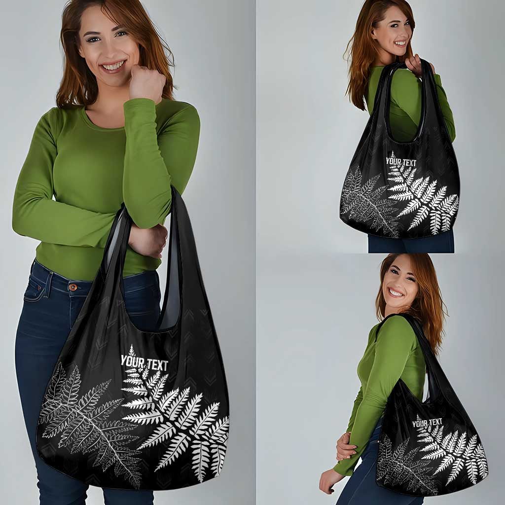 New Zealand Lawn Bowls Personalized Grocery Bag Wrap-Around Silver Fern - Aussie Hoodie