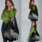 New Zealand Lawn Bowls Personalized Grocery Bag Wrap-Around Silver Fern - Aussie Hoodie