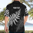 New Zealand Lawn Bowls Personalized Hawaiian Shirt Wrap-Around Silver Fern - Aussie Hoodie