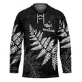 New Zealand Lawn Bowls Personalized Hockey Jersey Wrap-Around Silver Fern - Aussie Hoodie