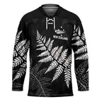 New Zealand Lawn Bowls Personalized Hockey Jersey Wrap-Around Silver Fern - Aussie Hoodie