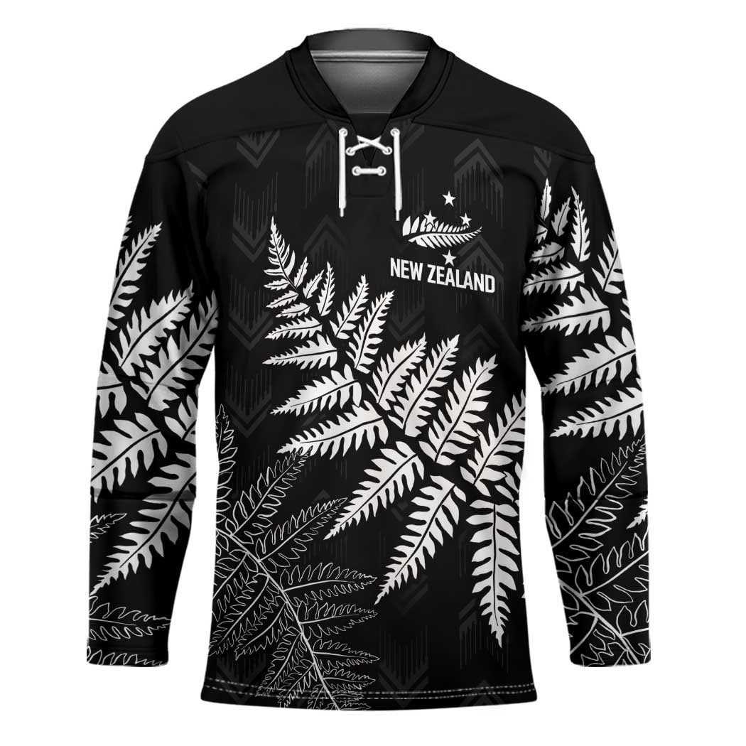 New Zealand Lawn Bowls Personalized Hockey Jersey Wrap-Around Silver Fern - Aussie Hoodie