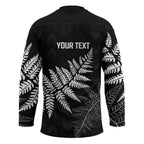 New Zealand Lawn Bowls Personalized Hockey Jersey Wrap-Around Silver Fern - Aussie Hoodie