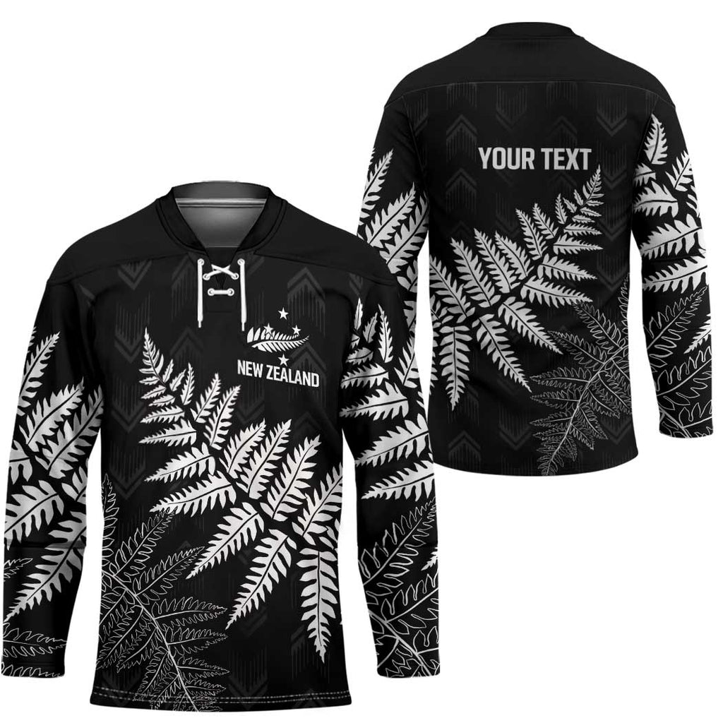 New Zealand Lawn Bowls Personalized Hockey Jersey Wrap-Around Silver Fern - Aussie Hoodie