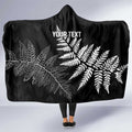 New Zealand Lawn Bowls Personalized Hooded Blanket Wrap-Around Silver Fern - Aussie Hoodie