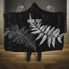 New Zealand Lawn Bowls Personalized Hooded Blanket Wrap-Around Silver Fern - Aussie Hoodie