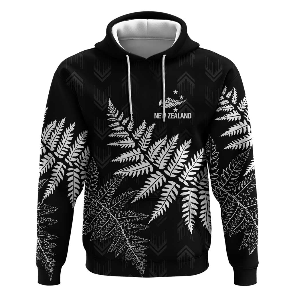 New Zealand Lawn Bowls Personalized Hoodie Wrap-Around Silver Fern - Aussie Hoodie