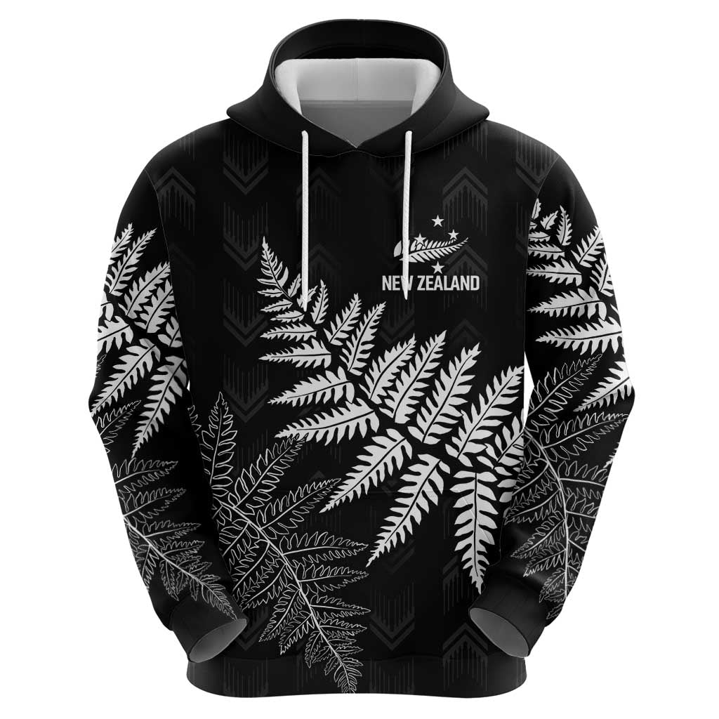 New Zealand Lawn Bowls Personalized Hoodie Wrap-Around Silver Fern - Aussie Hoodie