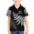 New Zealand Lawn Bowls Personalized Kid Hawaiian Shirt Wrap-Around Silver Fern - Aussie Hoodie