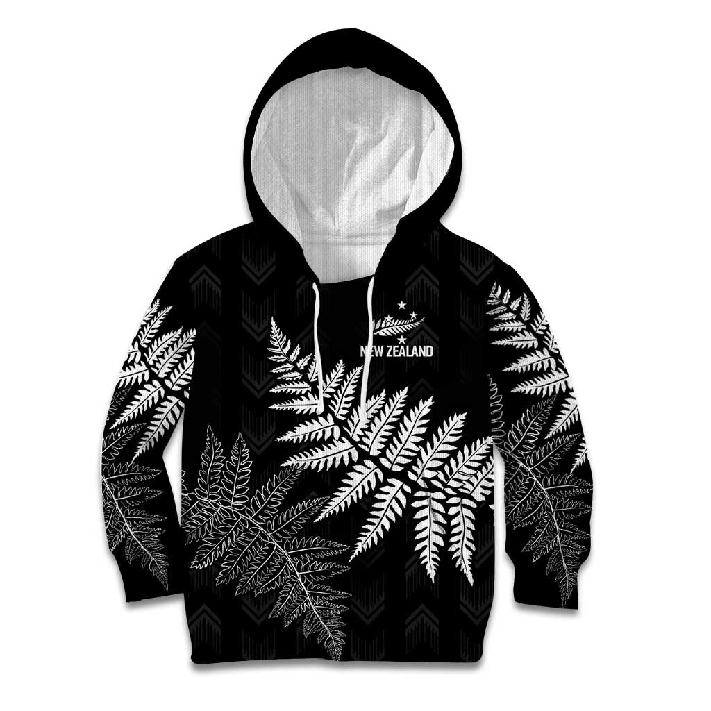 New Zealand Lawn Bowls Personalized Kid Hoodie Wrap-Around Silver Fern - Aussie Hoodie