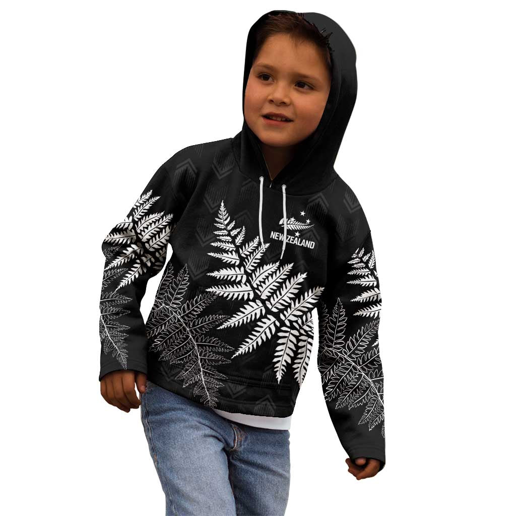 New Zealand Lawn Bowls Personalized Kid Hoodie Wrap-Around Silver Fern - Aussie Hoodie