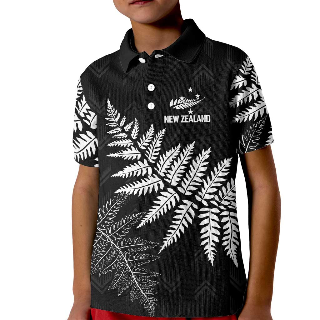 New Zealand Lawn Bowls Personalized Kid Polo Shirt Wrap-Around Silver Fern - Aussie Hoodie