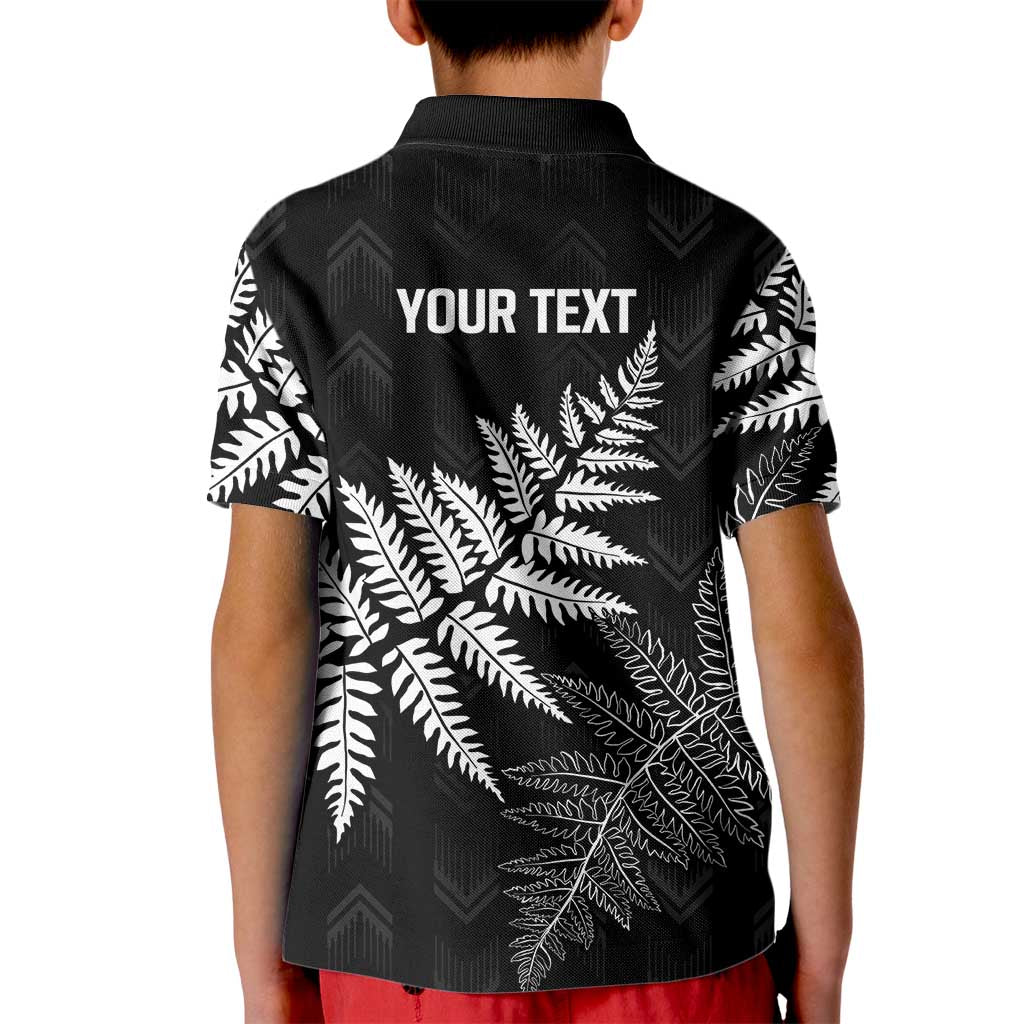 New Zealand Lawn Bowls Personalized Kid Polo Shirt Wrap-Around Silver Fern - Aussie Hoodie