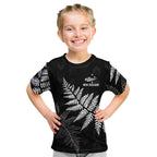 New Zealand Lawn Bowls Personalized Kid T Shirt Wrap-Around Silver Fern - Aussie Hoodie