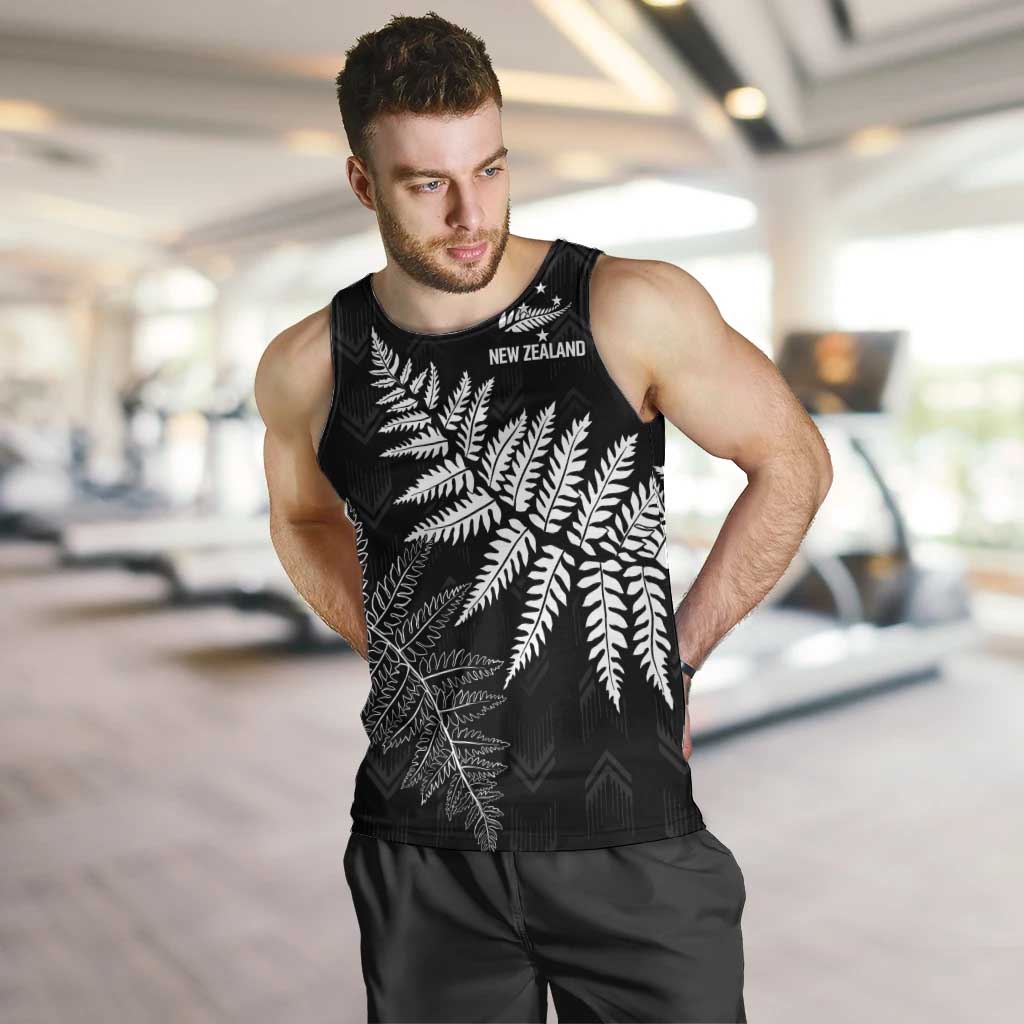New Zealand Lawn Bowls Personalized Men Tank Top Wrap-Around Silver Fern - Aussie Hoodie