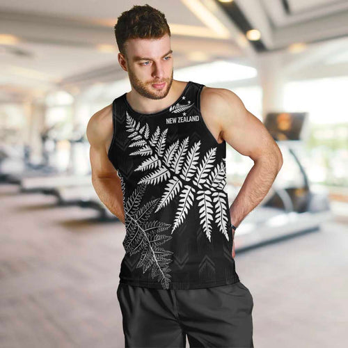 New Zealand Lawn Bowls Personalized Men Tank Top Wrap-Around Silver Fern - Aussie Hoodie