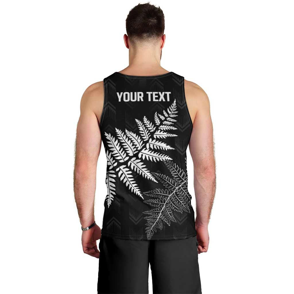 New Zealand Lawn Bowls Personalized Men Tank Top Wrap-Around Silver Fern - Aussie Hoodie