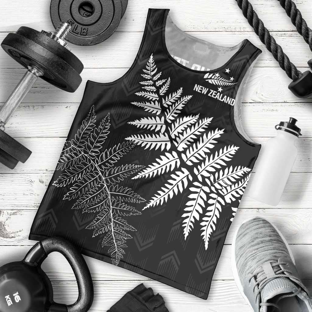 New Zealand Lawn Bowls Personalized Men Tank Top Wrap-Around Silver Fern - Aussie Hoodie