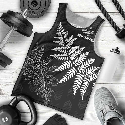 New Zealand Lawn Bowls Personalized Men Tank Top Wrap-Around Silver Fern - Aussie Hoodie