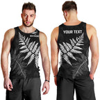 New Zealand Lawn Bowls Personalized Men Tank Top Wrap-Around Silver Fern - Aussie Hoodie