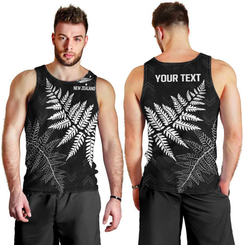 New Zealand Lawn Bowls Personalized Men Tank Top Wrap-Around Silver Fern - Aussie Hoodie